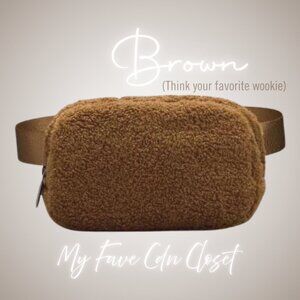 NEW BROWN colored Crossbody Belt Bag